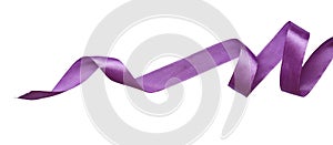 Twisted violet silk ribbon