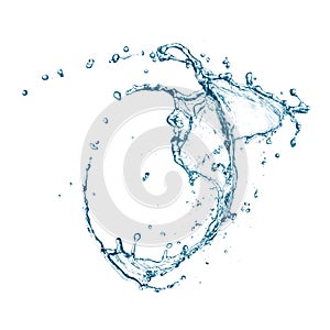 Twisted water splash