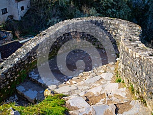 A Twisting Path Leading Down From A Hill