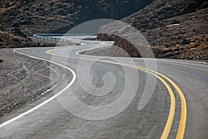 Twisting road in northern Argentina