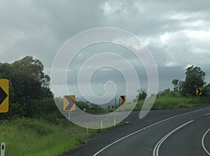 Twisting road on Top of Mountain