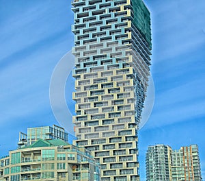 Twisting tower building Vancouver Canada