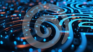 A twisting and turning maze reflecting the twists and turns of the crypto market photo