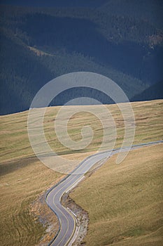 Twisty mountain road