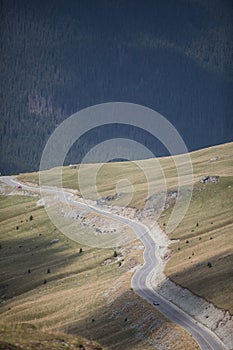 Twisty mountain road