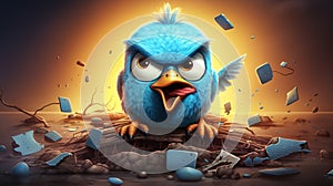 Twitter angry bird wallpaper