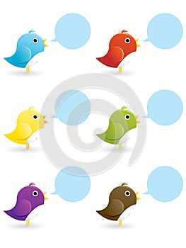 Twitter Bird Icon Vector