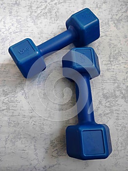 Two 1.5 kg dumbbell barbells