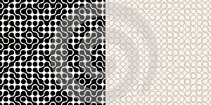 Two abstract seamless backgrounds with randon connected dots