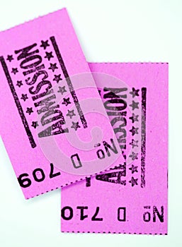 Two admission tickets