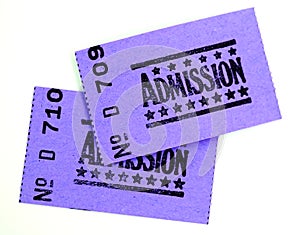 Two admission tickets