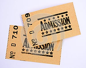 Two admission tickets