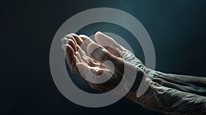 Hands Extended in Gentle Grace. AI generated