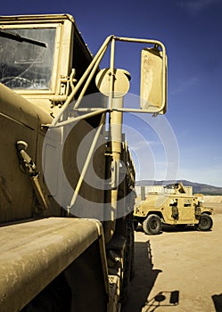 Two all-terrain vehicles designed for war II