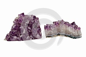 Two Amethyst Crystals.