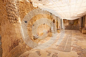 Two-apse room, of the Villa Romana del Casale, Piazza Armerina