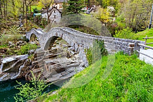 Two arches stone bridge Ponte dei Salti photo