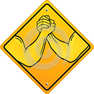 Two arms in armwrestling