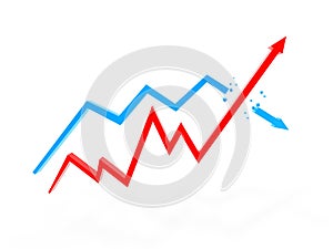 Two arrow chart