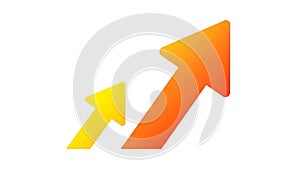 Two Arrows Pointing Upwards, Symbolizing Growth and Progress