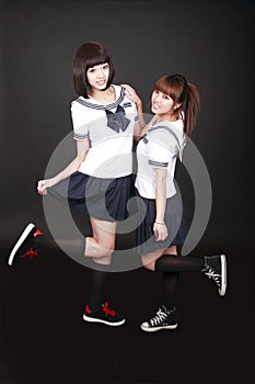 Two Asian female students