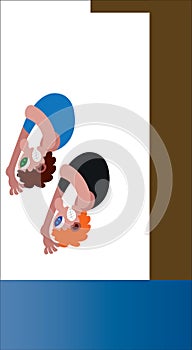 Syncronized Diving sport