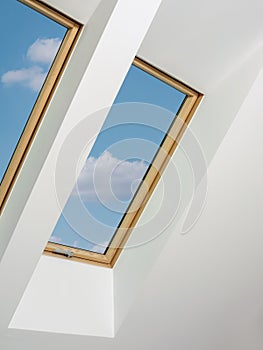 Two attic windows