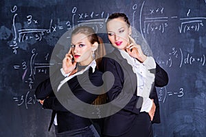 Two attractive teachers