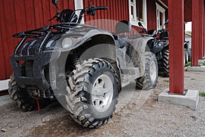 Two ATVs outdoor