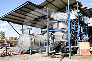 Two autoclaves in a tequila factory
