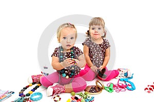 Two babes with jewelry