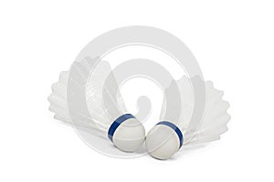 Two badminton shuttlecock