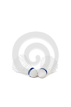 Two badminton shuttlecock