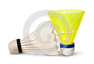 Two badminton shuttlecock