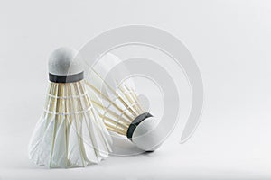 Two badminton shuttlecock