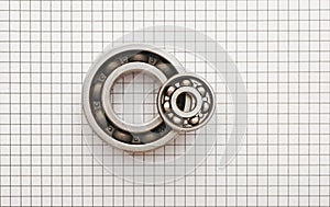 Two ball bearings
