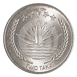 Two bangladeshi taka coin