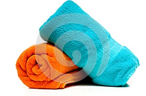 Two bath towels