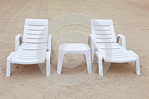 Two beach chairs
