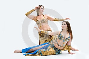 Two beautiful belly dancers