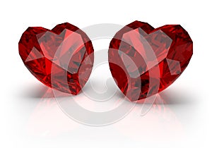 Two beautiful rubies