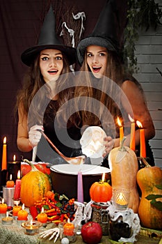 Two beautiful witches