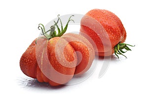 Two Beefsteak Tomatoes with Drops
