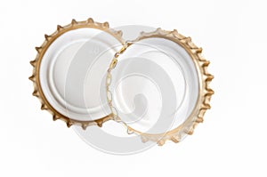 Two beer bottle corks