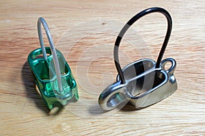 Two belay devices with guide mode function