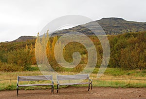 Two Benches in Iceland