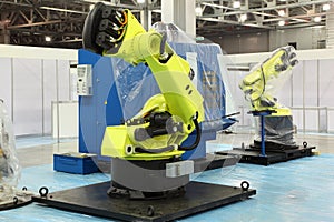 Two big robots for automotive industry