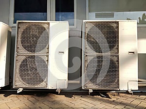 Two big size Air Conditioner outdoor blower