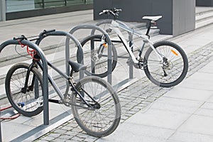 two bikes on the Bicycle parking