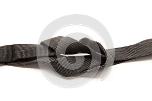Two Black Ropes Tied in a Knot